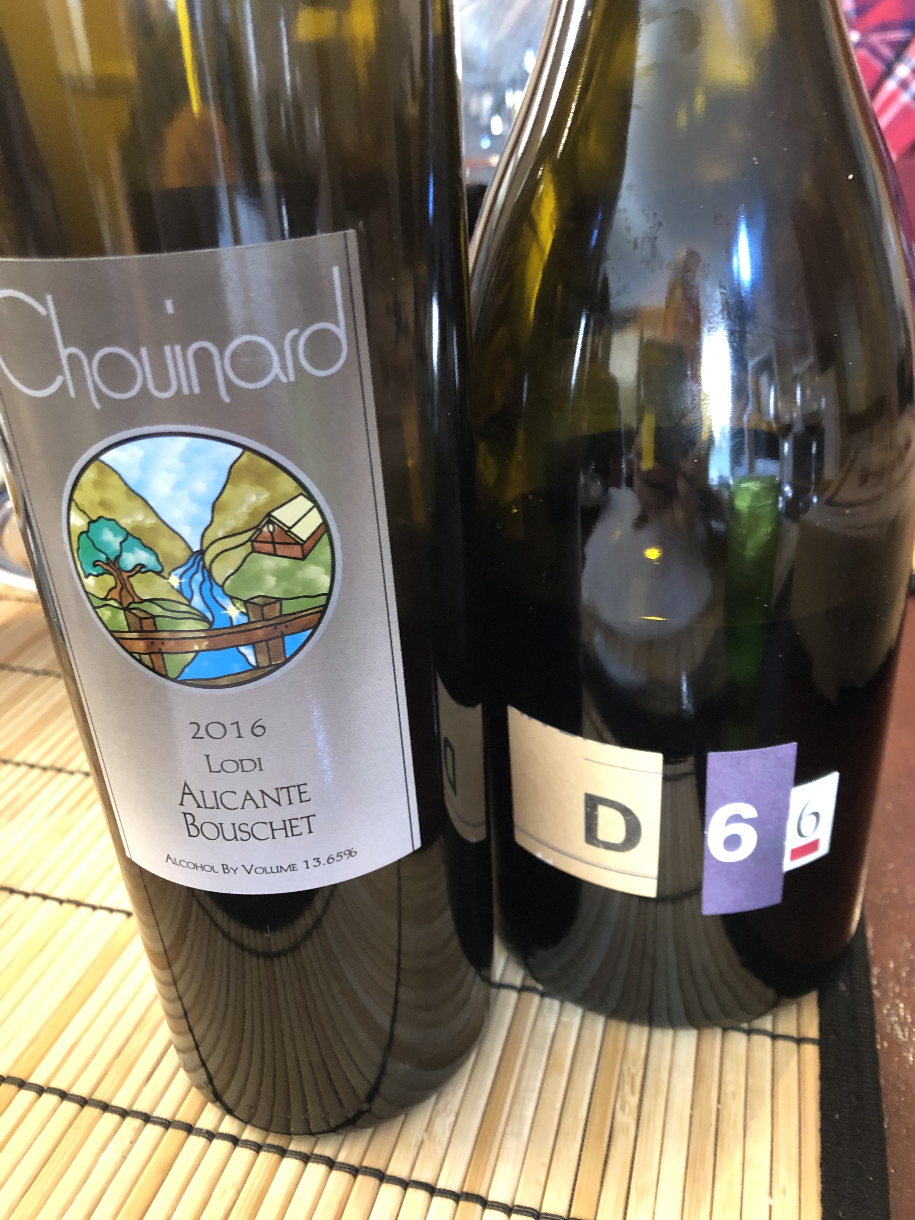 Chouinard Alicante Bouschet and D66 Grenache