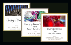 Personalized Wine Bottles Bring Holiday Joy