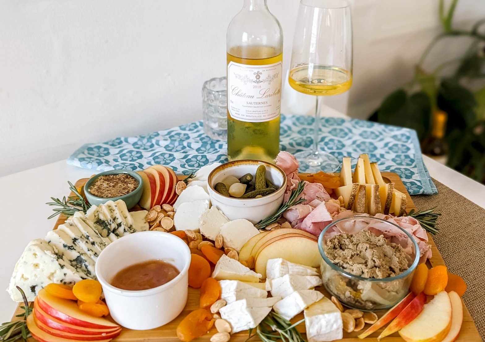 Sauternes and cheese - courtesy of The Lush Life