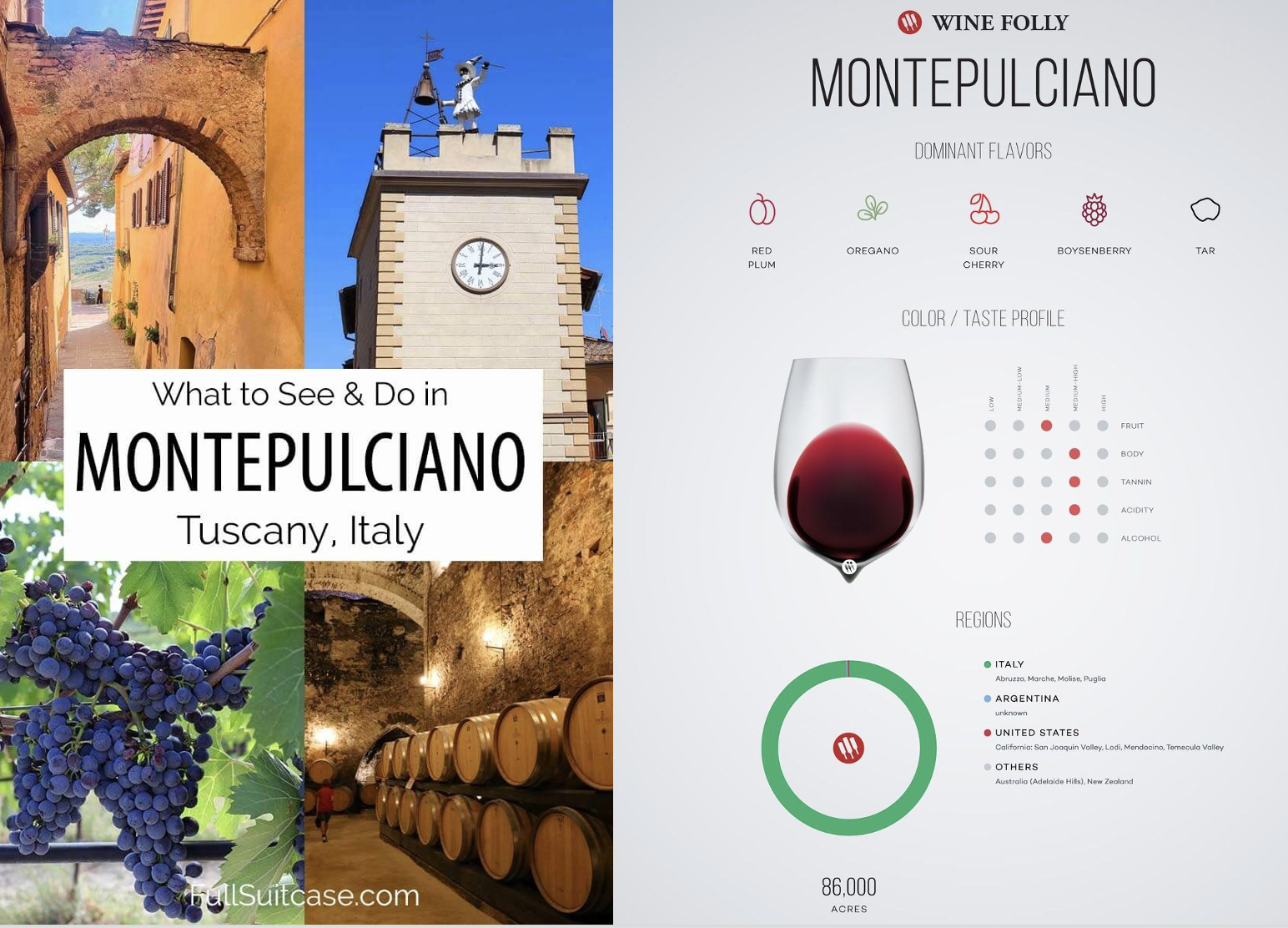 Montepulciano, the city and the wine
